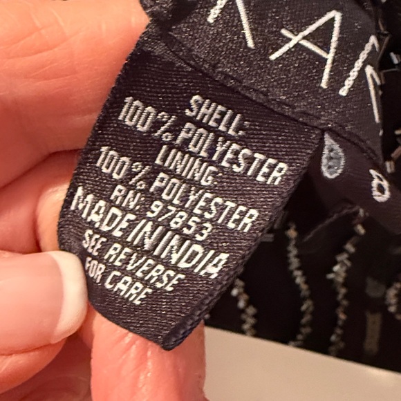 J Kara Black  Evening Dress with asymmetrical beaded overlay.new, never hemmed - Picture 14 of 16